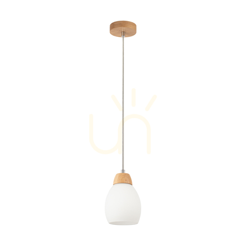 Verifica Lampa suspendată Skaja, stejar uleiat, 1xE27, Ø12 cm