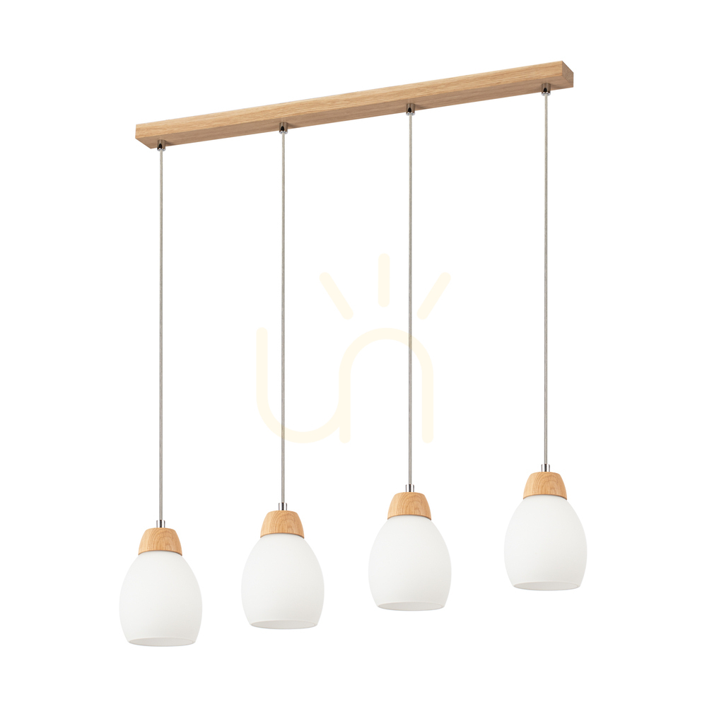 Verifica Lampa suspendată Skaja, stejar uleiat, 4xE27, 75 cm Lampa suspendată Skaja, stejar uleiat, 4xE27, 75 cm