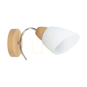 Aplică de perete Oska, stejar uleiat, 1xE27, 30 cm small 0