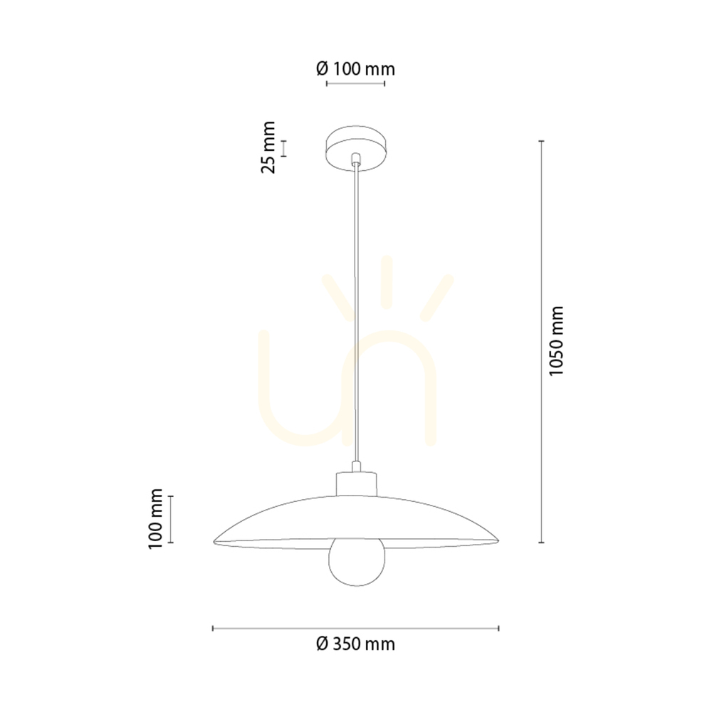 Vedere Lampa suspendată Vox, stejar uleiat, 1xE27, Ø35 cm Lampa suspendată Vox, stejar uleiat, 1xE27, Ø35 cm
