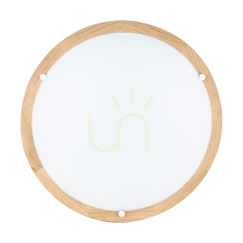 Verifica Lampa de tavan Vox, stejar uleiat, 3xE27, Ø45 cm