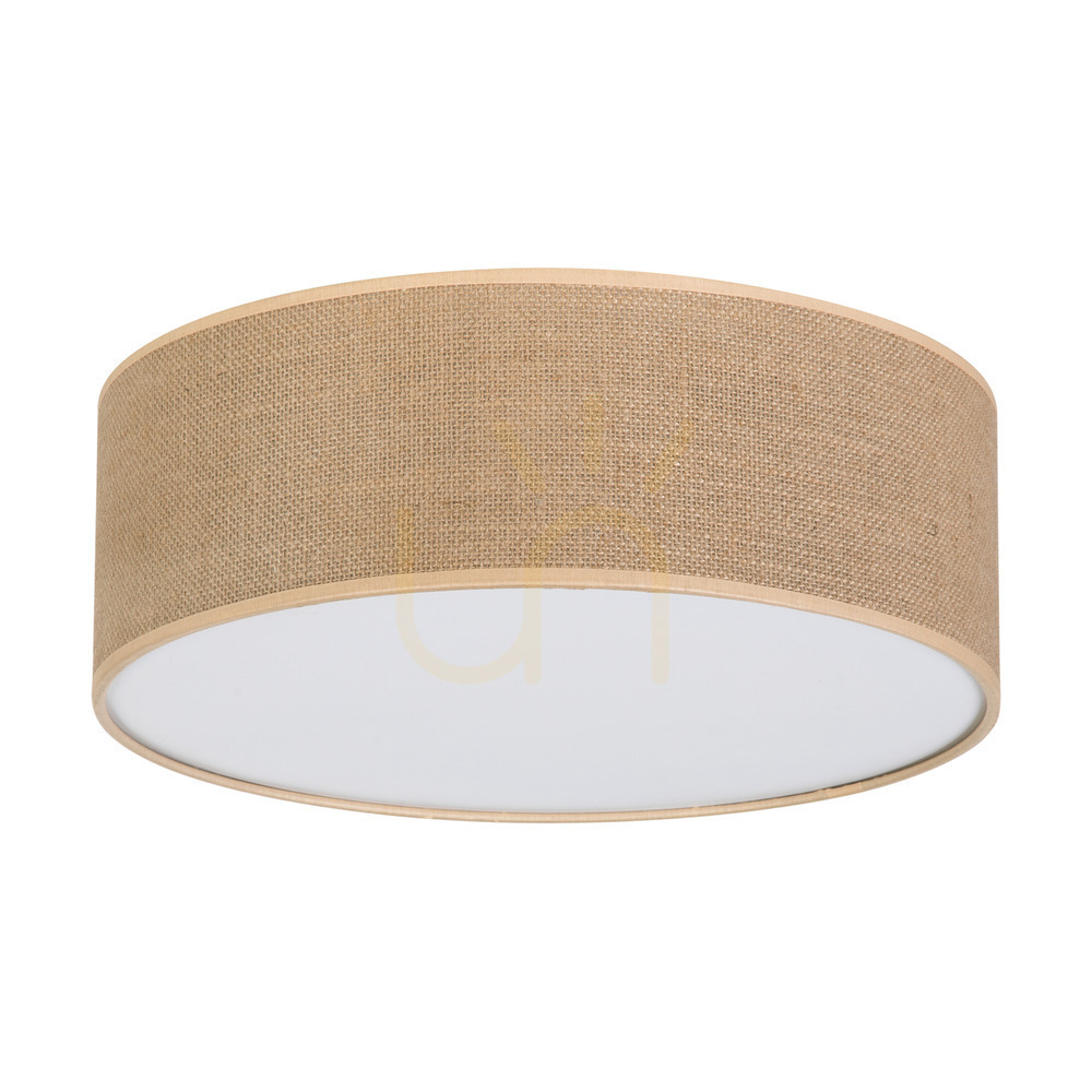 Verifica Lampa de tavan Canva, albă, abajur bej, 3xE27, Ø38 cm Lampa de tavan Canva, albă, abajur bej, 3xE27, Ø38 cm
