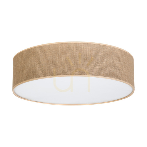 Verifica Lampa de tavan Canva, albă, cu abajur bej, 4xE27, Ø48 cm