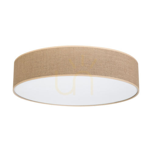 Verifica Lampa de tavan Canva, albă, abajur bej, 4xE27, Ø58 cm