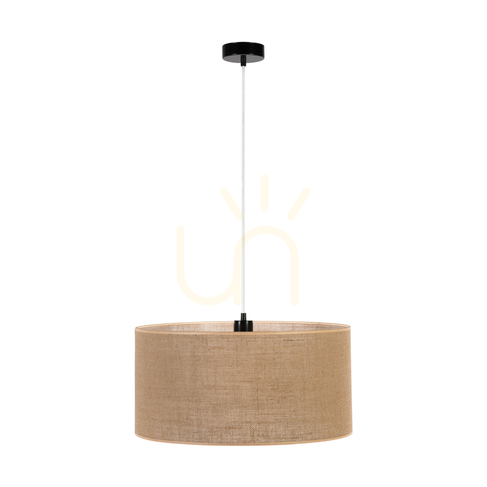 Verifica Lampa suspendată Canva, neagră cu abajur bej, 1xE27, Ø50 cm Lampa suspendată Canva, neagră cu abajur bej, 1xE27, Ø50 cm