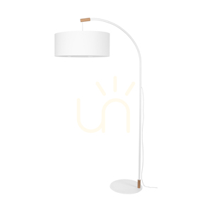 Lampa de podea Brindille, stejar uleiat/alb, abajur alb, 1xE27, 94 cm small 0