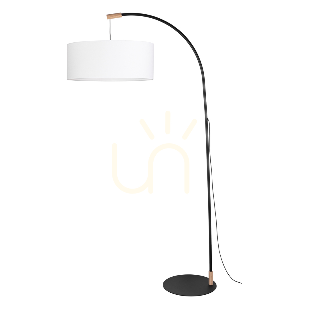 Verifica Lampa de podea Brindille, stejar tratat cu ulei/negru, abajur alb, 1xE27, 94 cm Lampa de podea Brindille, stejar tratat cu ulei/negru, abajur alb, 1xE27, 94 cm