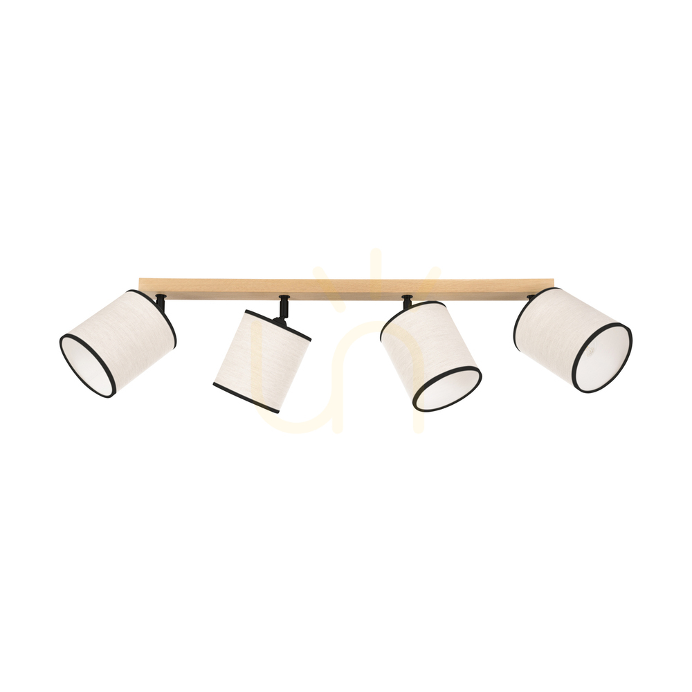 Verifica Lampa de tavan Dreva, stejar uleiat, abajur bej-negru, 4xE27, 90 cm Lampa de tavan Dreva, stejar uleiat, abajur bej-negru, 4xE27, 90 cm