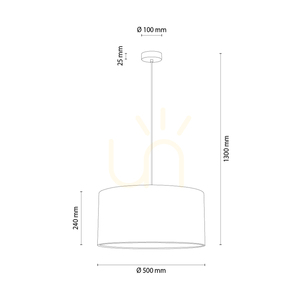 Lampa suspendată Dreva, stejar uleiat, abajur bej, 1xE27, Ø50 cm 1 Lampa suspendată Dreva, stejar uleiat, abajur bej, 1xE27, Ø50 cm small 1
