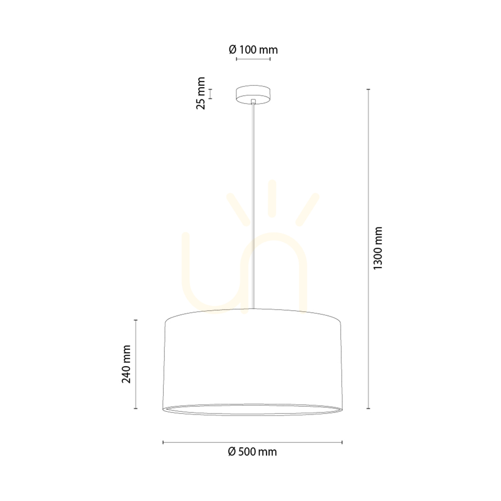 Vedere Lampa suspendată Dreva, stejar uleiat, abajur bej, 1xE27, Ø50 cm Lampa suspendată Dreva, stejar uleiat, abajur bej, 1xE27, Ø50 cm