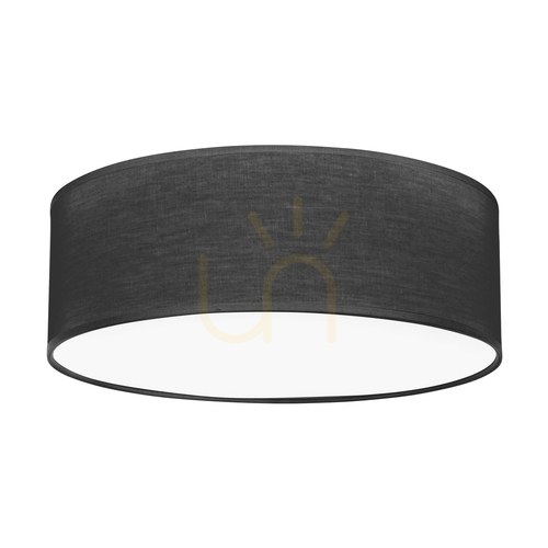 Verifica Lampa de tavan Ignis, albă, cu abajur negru, 3xE27, Ø38 cm