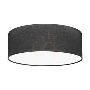 Lampa de tavan Ignis, albă, cu abajur negru, 3xE27, Ø38 cm 0 Lampa de tavan Ignis, albă, cu abajur negru, 3xE27, Ø38 cm small 0
