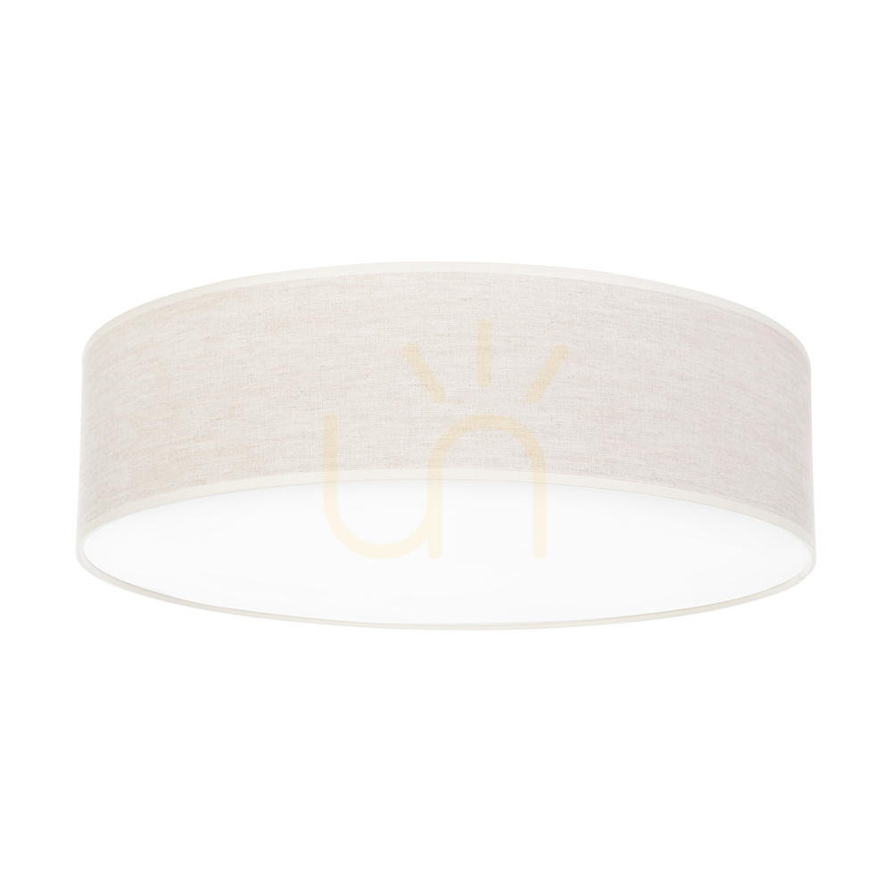 Verifica Lampa de tavan Ignis, albă, abajur bej, 4xE27, Ø48 cm Lampa de tavan Ignis, albă, abajur bej, 4xE27, Ø48 cm