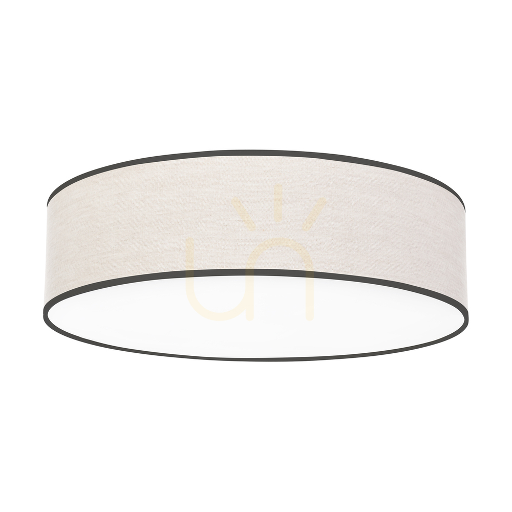 Verifica Lampa de tavan Ignis, albă, cu abajur bej-negru, 4xE27, Ø48 cm Lampa de tavan Ignis, albă, cu abajur bej-negru, 4xE27, Ø48 cm