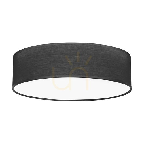 Verifica Lampa de tavan Ignis, albă, cu abajur negru, 4xE27, Ø48 cm