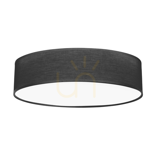 Verifica Lampa de tavan Ignis, albă, cu abajur negru, 4xE27, Ø58 cm