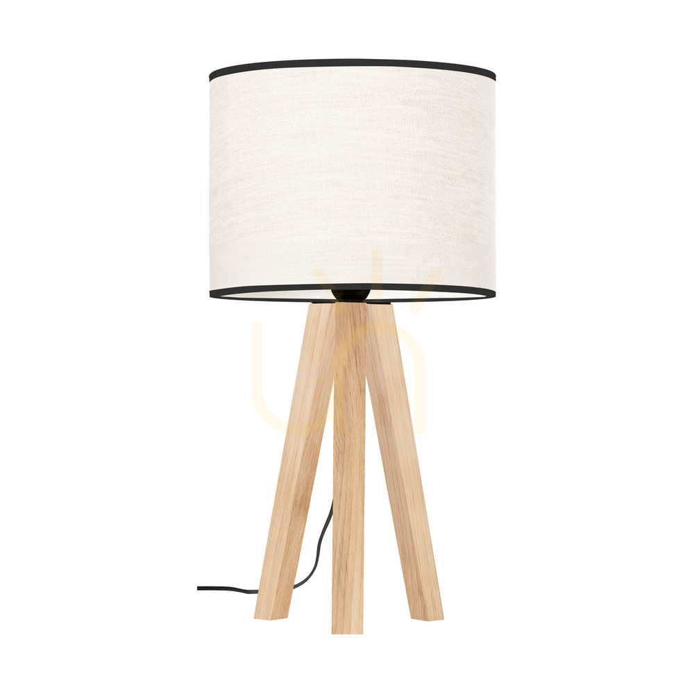 Verifica Lampa de masă Solea, stejar tratat cu ulei, abajur bej-negru, 1xE27, Ø22 cm Lampa de masă Solea, stejar tratat cu ulei, abajur bej-negru, 1xE27, Ø22 cm