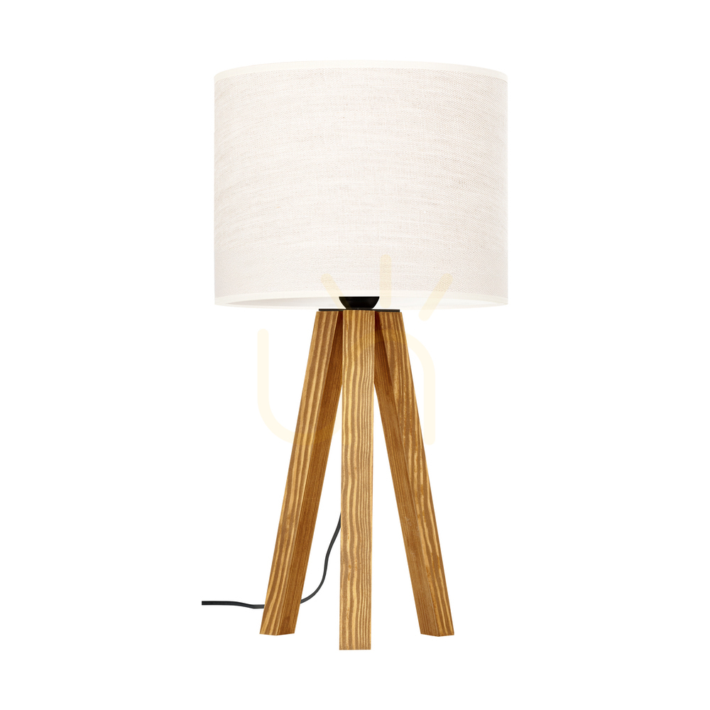 Verifica Lampa de masă Solea, maro, abajur bej, 1xE27, Ø22 cm Lampa de masă Solea, maro, abajur bej, 1xE27, Ø22 cm