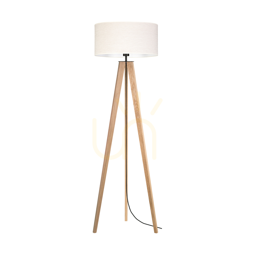 Verifica Lampa de podea Solea, stejar uleiat/negru, abajur bej, 1xE27, Ø50 cm Lampa de podea Solea, stejar uleiat/negru, abajur bej, 1xE27, Ø50 cm