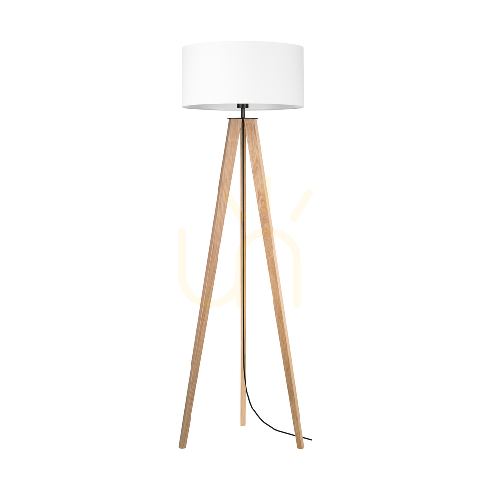 Verifica Lampa de podea Solea, stejar uleiat/negru, abajur alb, 1xE27, Ø50 cm Lampa de podea Solea, stejar uleiat/negru, abajur alb, 1xE27, Ø50 cm
