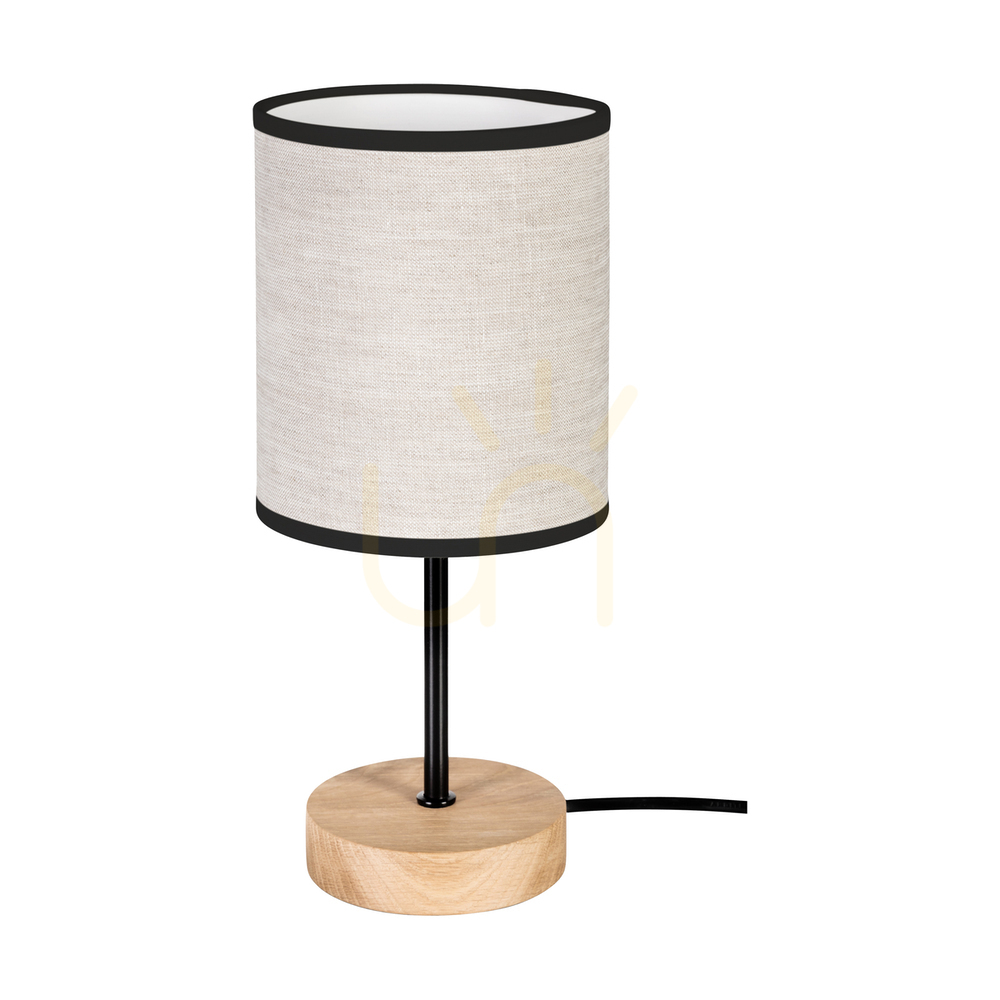 Verifica Lampa de masă Dreva, stejar uleiat/negru, abajur bej-negru, 1xE27, Ø13 cm Lampa de masă Dreva, stejar uleiat/negru, abajur bej-negru, 1xE27, Ø13 cm