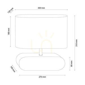 Lampa de masă Braze, stejar uleiat/crom, abajur alb, 1xE27, 30 cm 2 Lampa de masă Braze, stejar uleiat/crom, abajur alb, 1xE27, 30 cm small 2