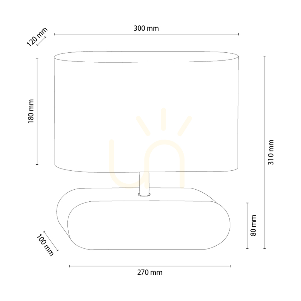 previzualizare Lampa de masă Braze, stejar uleiat/crom, abajur alb, 1xE27, 30 cm Lampa de masă Braze, stejar uleiat/crom, abajur alb, 1xE27, 30 cm