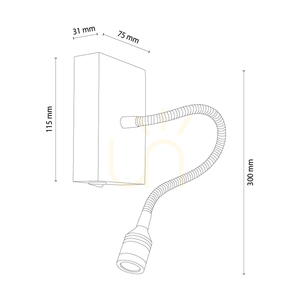 Aplică de perete Lector, stejar uleiat/negru, 1xLED 2,8 W, 12 cm 2 Aplică de perete Lector, stejar uleiat/negru, 1xLED 2,8 W, 12 cm small 2