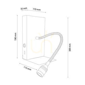 Aplică de perete Lector, stejar uleiat/negru, 1xLED 2,8 W, 12 cm 1 Aplică de perete Lector, stejar uleiat/negru, 1xLED 2,8 W, 12 cm small 1