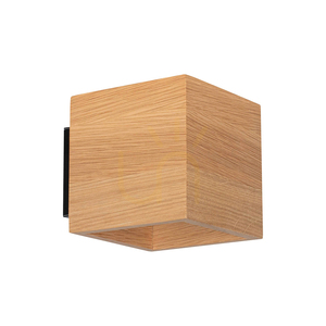 Aplică de perete „Block”, stejar uleiat/negru, 1xG9, 13 cm small 0