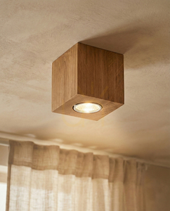 Lampa de tavan Pevex, stejar uleiat, 1xGU10, 10 cm 1 Lampa de tavan Pevex, stejar uleiat, 1xGU10, 10 cm small 1