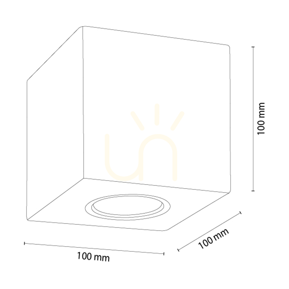 previzualizare Lampa de tavan Pevex, stejar uleiat, 1xGU10, 10 cm Lampa de tavan Pevex, stejar uleiat, 1xGU10, 10 cm