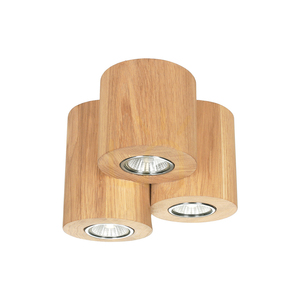 Lampa de tavan Pevex, stejar uleiat, 3xGU10, Ø18 cm 0 Lampa de tavan Pevex, stejar uleiat, 3xGU10, Ø18 cm small 0
