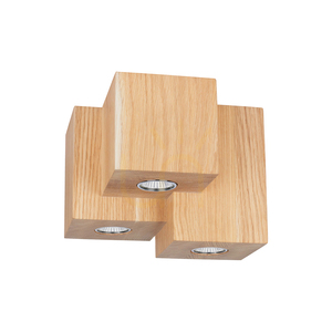 Lampa de tavan Pevex, stejar uleiat, 3xGU10, 20 cm 0 Lampa de tavan Pevex, stejar uleiat, 3xGU10, 20 cm small 0