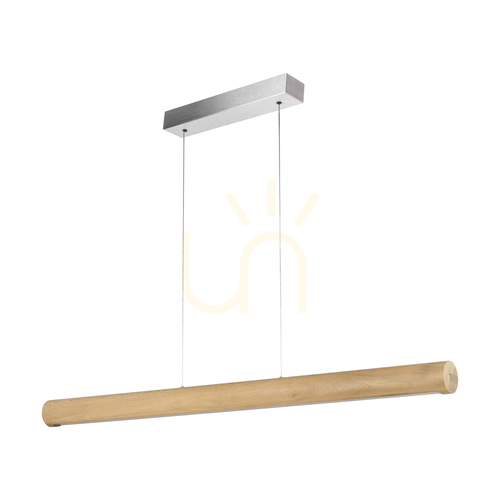 Verifica Lampa suspendată Conor, stejar uleiat/nichel mat, 1xLED 34,5 W, iluminare în sus și în jos, 120 cm