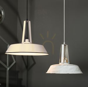 Lampa suspendată Alvar 1xE27 60 W, culoare fildeș/negru, Ø 36 cm small 1