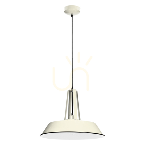 Verifica Lampa suspendată Alvar 1xE27 60 W, culoare fildeș/negru, Ø 36 cm