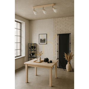 Lampa de tavan Julietta, 3xE14, 40 W, stejar decolorat small 1