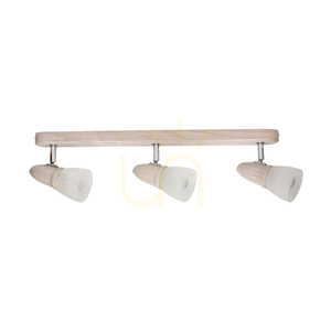 Lampa de tavan Julietta, 3xE14, 40 W, stejar decolorat small 0