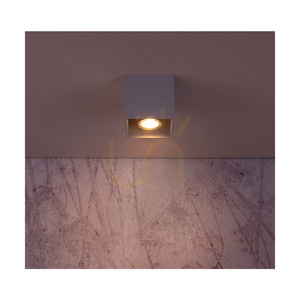 Lampa de tavan Nicold, 1xGU10, Max. 35 W, argintiu, 10 cm small 4