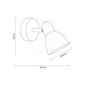 Aplică de perete Alga 1xE14 Max. 40 W, satinat/alb, 16,5 cm small 4