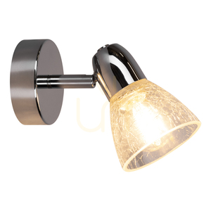 Aplic de perete Alga, 1xE14, Max. 40 W, cromat/transparent, 16,5 cm small 1
