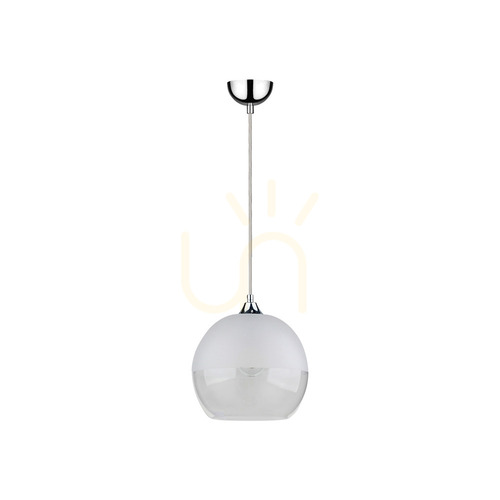 Verifica Lampă suspendată Globe 1xE27 60 W, crom/transparent/transparent, Ø 25 cm