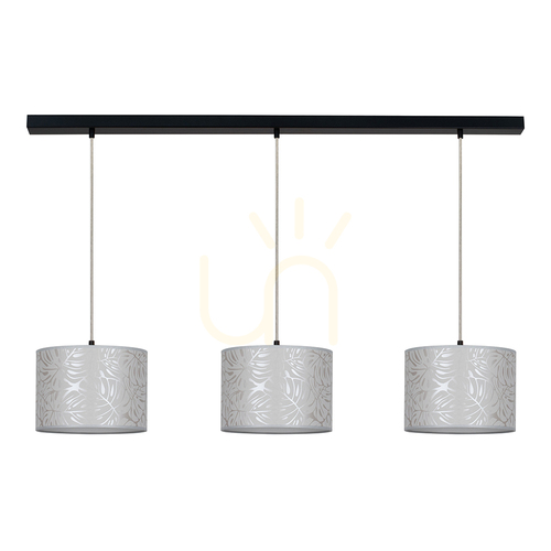 Verifica Lampa suspendată Hierro, 3xE27, Max. 40 W, negru/transparent/bej