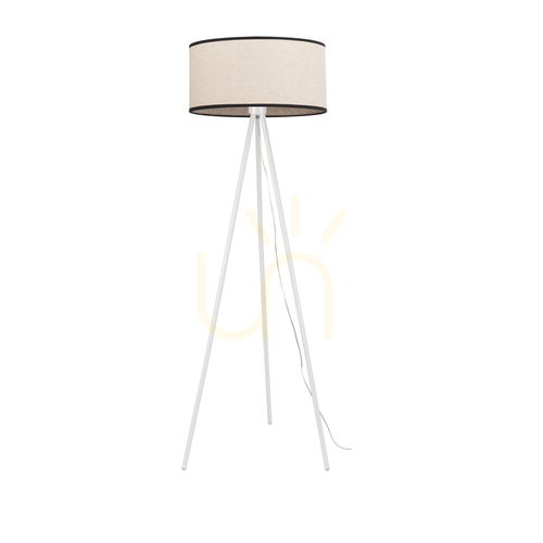 Verifica Lampă de podea cu trei picioare, 1xE27, 40 W, alb/bej-negru, 52 cm
