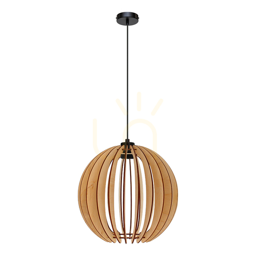 Verifica Lampa suspendată Shiro 1xE27 Max. 15 W Negru/Negru/Mesteacăn Ø 50 cm
