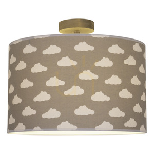 Lampa de tavan Fiete, 1xE27, Max. 60 W, pin vopsit, gri/crom/gri-alb, Ø 38 cm small 1