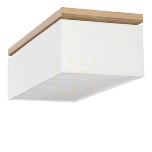 Lampa de tavan Sedos, 4xE27, Max. 25 W, stejar uleiat/alb, 70 cm small 4