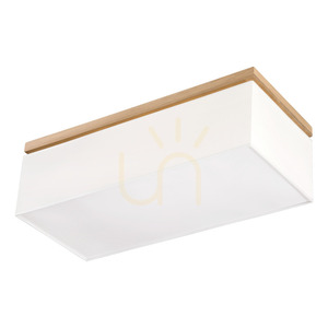 Lampa de tavan Sedos, 4xE27, Max. 25 W, stejar uleiat/alb, 70 cm small 5