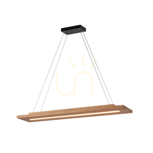 Lampa suspendată Tablero 2xLED, 42 W, negru/stejar uleiat, 120 cm small 1